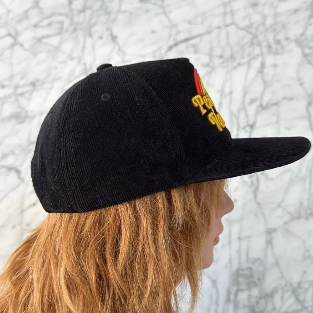 Tiny Whales Corduroy SnapBack Permanent Vacation Rainbow Trucker Hat Sz 6-12Y